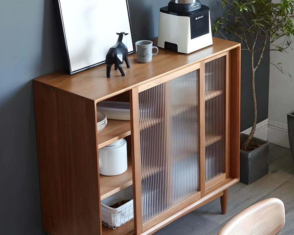 sideboard buffet with glass doors